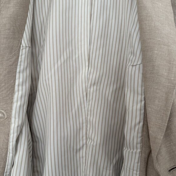 A New Day Womens Double Breasted Blazer Jacket Sz 14 Linen Rayon Career Academia - Picture 6 of 12